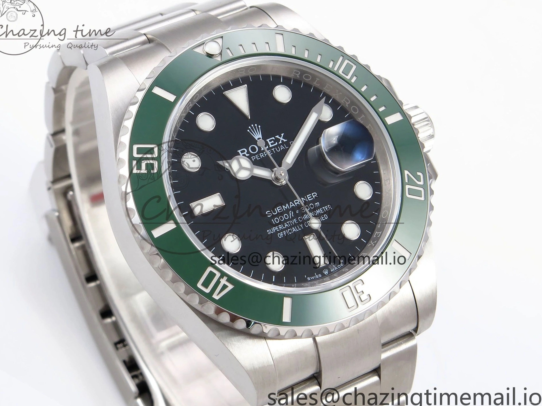 MiroTime 0113 Submariner 41mm 126610 LV Green Ceramic EWEF Best Edition on Bracelet SH Durable 1035